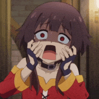 Scared Megumin Konosuba GIF