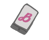 iphone b Sticker by In Bed With Betty