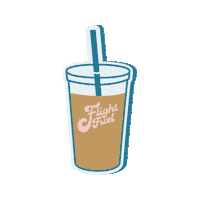 Cup Chris Sticker by Flight Fuel Coffee