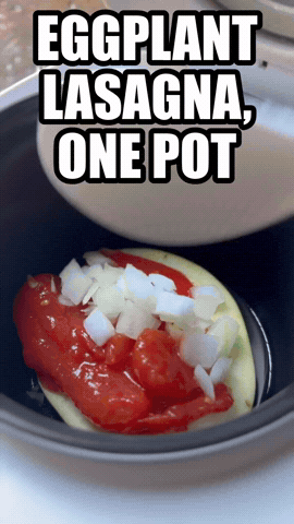 Eggplant Lasagna, One Pot | Rice Robot