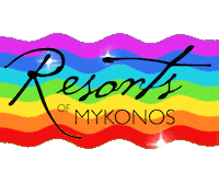 ResortsOfMyk greece mykonos santorini resorts Sticker