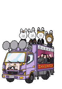 Jong Up Bunny Sticker