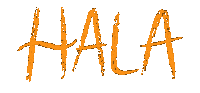 drawlique text orange hala drawlique Sticker