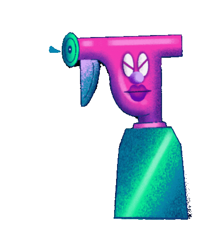 yurouchenroi giphyupload covid clean spray Sticker