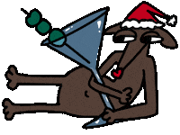Drunk Christmas Sticker by Nicole Pavlov