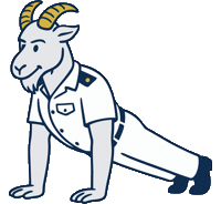 Touchdown Navy Sticker by ForeverFirstie