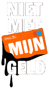 Geld Ing Sticker by Milieudefensie