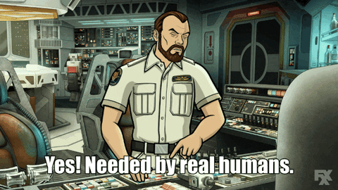 real humans GIF by Archer
