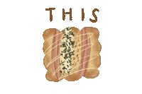 eggxs food money yummy bread Sticker