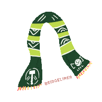 Bridgeliner soccer portland timbers thorn Sticker