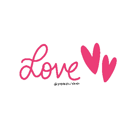 Psparthvishah giphyupload love new pink Sticker