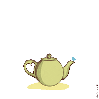 Tea Time Illustration Sticker