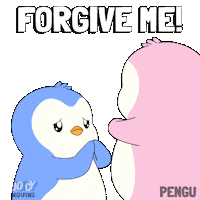 Sorry Forgive Me Sticker by Pudgy Penguins