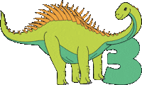 Dinosaur Dino Sticker by Charlotte Filshie