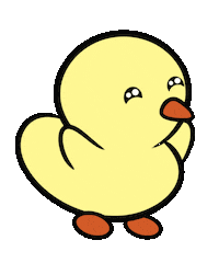 DuckieandDuck happy excited yay duck Sticker