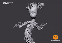 Baby Groot Art GIF