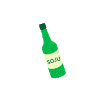 Korean Soju Sticker by Funcreate Studio