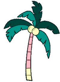 Palm Tree Beach Sticker by Haircare Australia