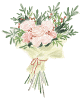 lunlunspen flower floral watercolor bouquet Sticker