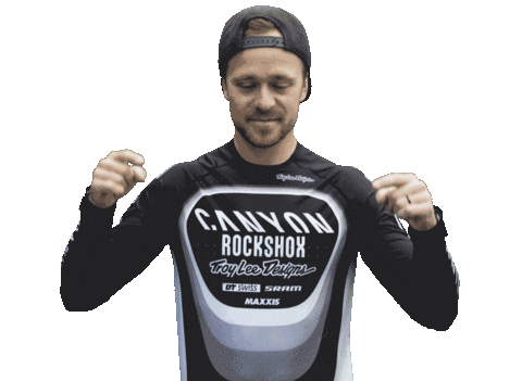 Click Here Troy Brosnan Sticker by Canyon Bicycles