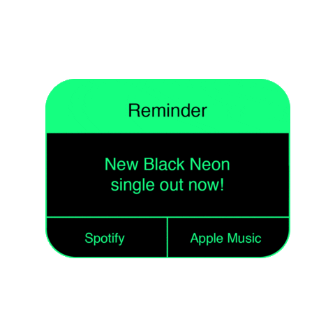 Black Neon Sticker by Queen of Jetlags