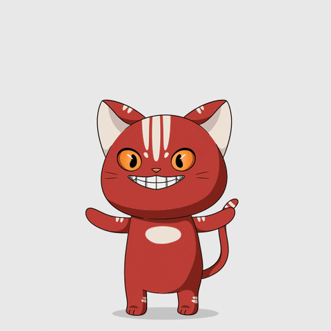 Excited Cat GIF by Kitaro World