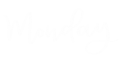 Monday Calligraphy Sticker