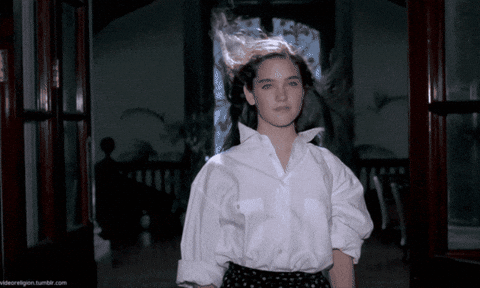 Jennifer Connelly Flies GIF