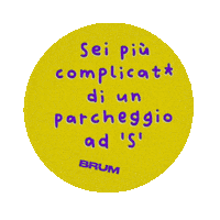 Teoria Difficile Sticker by brumpatenti