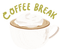 Coffee Break Sticker by Sasa Khalisa