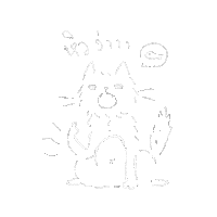 Hungry Cats Sticker