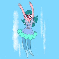 kalikazoo falling cartoon girl kali kazoo kali fontecchio GIF