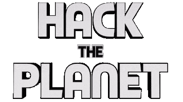 Hack The Planet Sticker by OpticalArtInc.