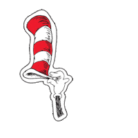 Cat In The Hat Thank You Sticker by DrSeuss