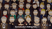 seats crowd of people GIF by South Park 