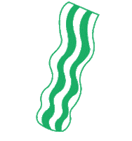 breakfast bacon Sticker by Highly Likely