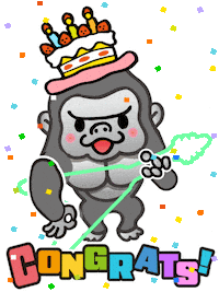 Happy Birthday Party Sticker