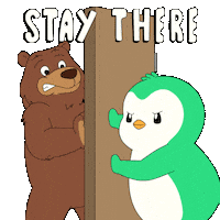 Stay There War Sticker by Abster