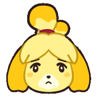 Sad Animal Crossing Sticker