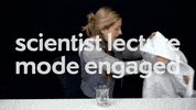 PhysicsGirl science scientist lab coat physics girl GIF