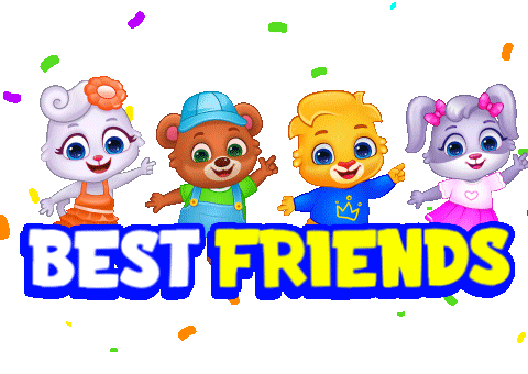 Best Friends Friendship Sticker by Lucas and Friends by RV AppStudios