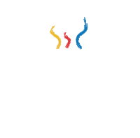 PZLAgency coffee blue white red Sticker