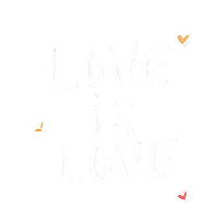 Love Is Love Hearts Sticker