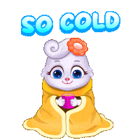 Freezing Winter Is Coming Sticker by Lucas and Friends by RV AppStudios