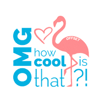 flamingo omg Sticker by OFFSET Nutrition