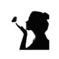 Girl Shadow Sticker