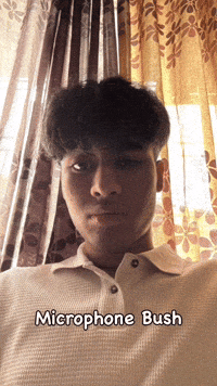 Stare Microphone GIF