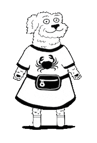 R Baltimore Sticker by Bastian the Talking Terrier