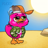 Sweating Heat Wave GIF by Yucky Ducks