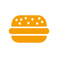 Pizza Hamburger Sticker by Mara Meo